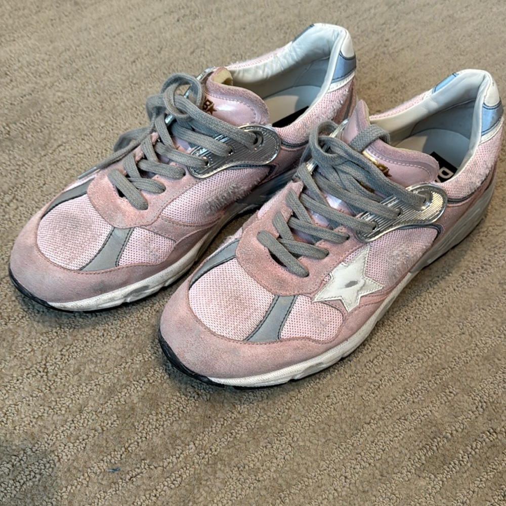 Golden Goose Star Dad Mixed Leather Running Sneakers size 40